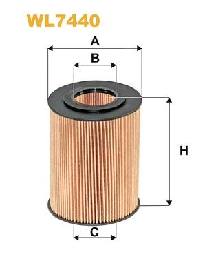 WIX FILTERS Eļļas filtrs WL7440